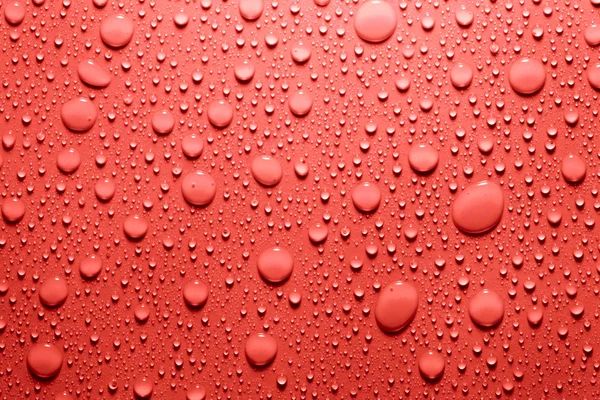 Kropla wody w kolorze czerwonym — Zdjęcie stockowe