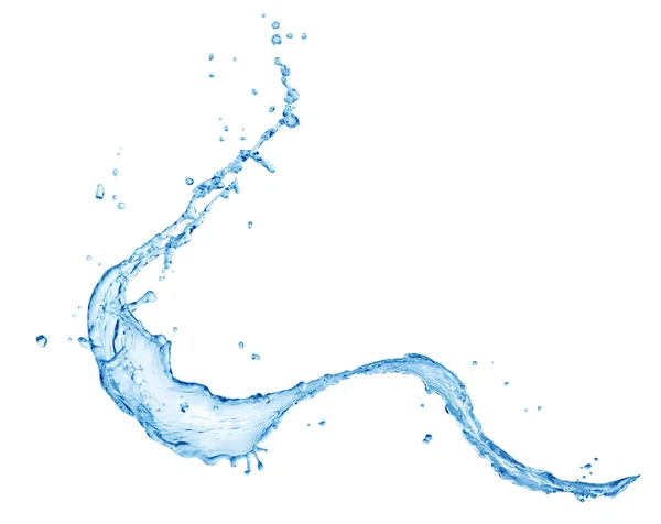Plusk wody niebieski — Zdjęcie stockowe
