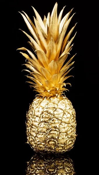 Gold pineapple — Stock Photo, Image