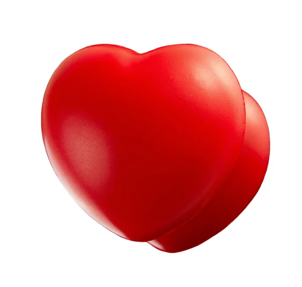 Dois corações vermelhos — Fotografia de Stock
