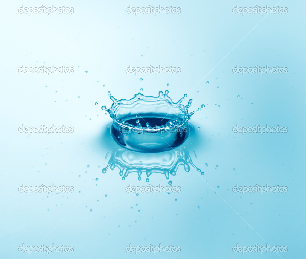 Blue water crown