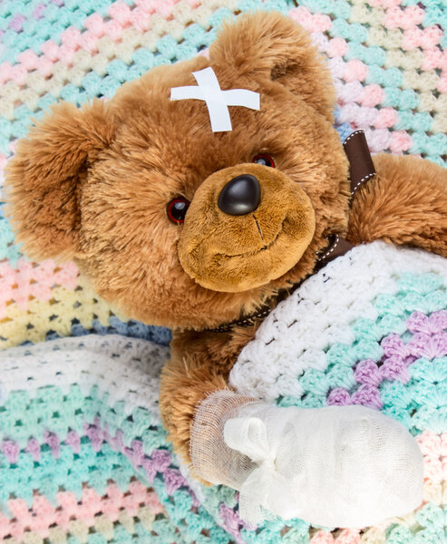 Teddy with bandage