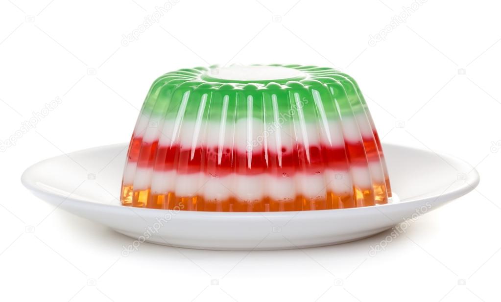 Fruit and milk jelly