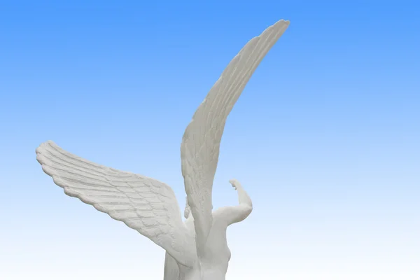 açı ve kanat, mavi arka plan