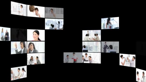 Beeldmateriaal montage van zakelijke vrouwen op het werk — Stockvideo