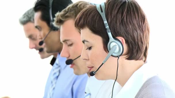 Representante internacional de servicio al cliente — Vídeos de Stock