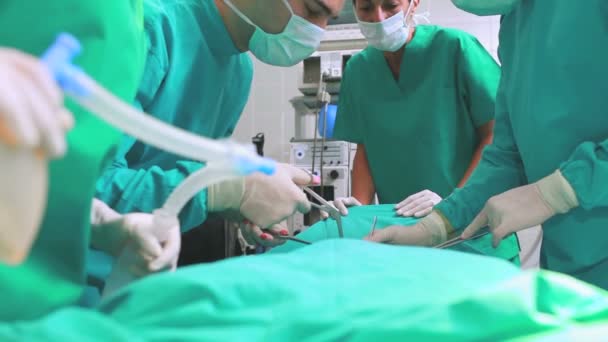 Anestezi maskesi, yakın çekim — Stok video