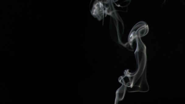 Smoke in super slow motion rising — Stock Video