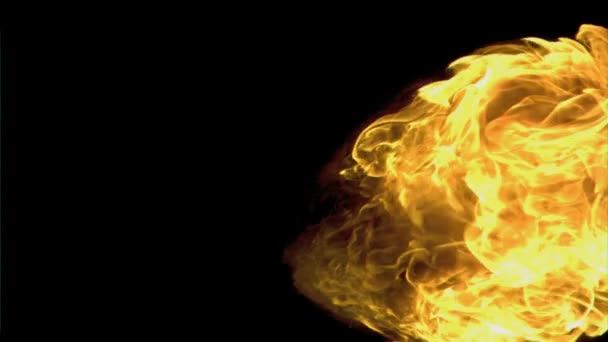 Burst of flame in super slow motion — Stock Video