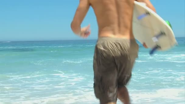 Uomo surf — Video Stock