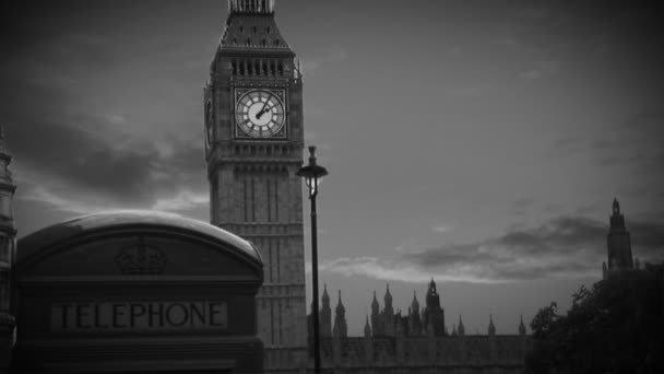 Big ben složené — Stock video