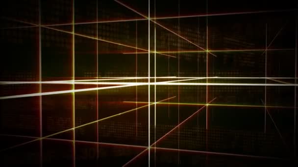 Abstract Futuristic Gridline Background — Stock Video