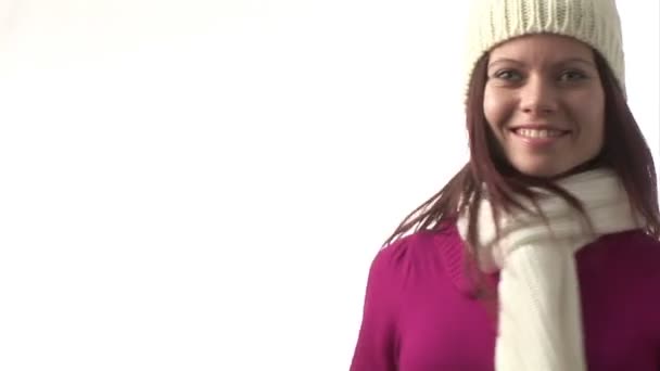 Woman Holding shopping Bags — Stock Video