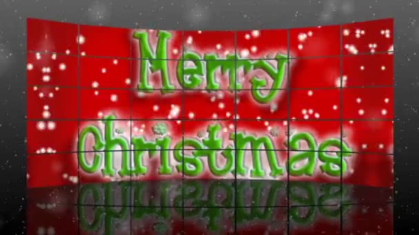 Merry christmas animation i 3d — Stockvideo