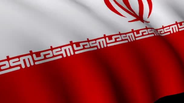 Flagge des Iran — Stockvideo