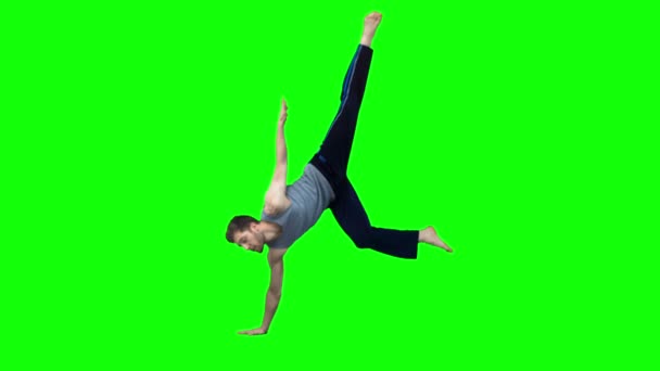슬로우 모션에서 힙합 춤 남자 — 비디오