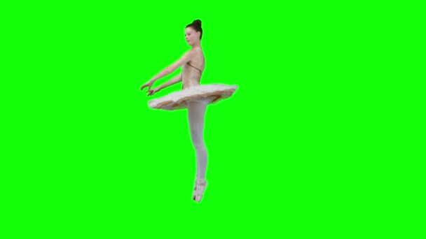 Ballerina tanzt in Zeitlupe — Stockvideo