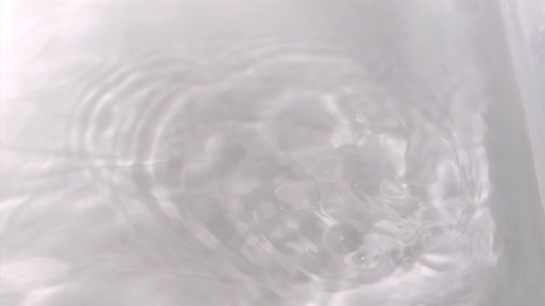 Grapes falling into water in super slow motion — Stock Video