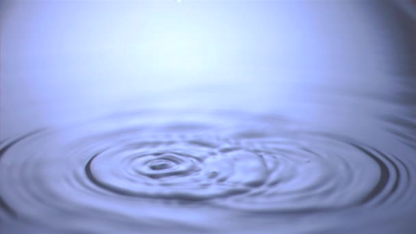 Nagy csepp eső szuper lassú víz — Stock videók