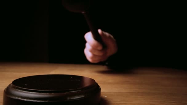 Judge Hitting Mallet Off Sounding Block Stock Video C Wavebreakpremium 27042557