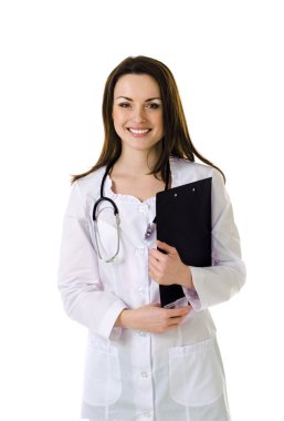 gülümseyen kadın doktor