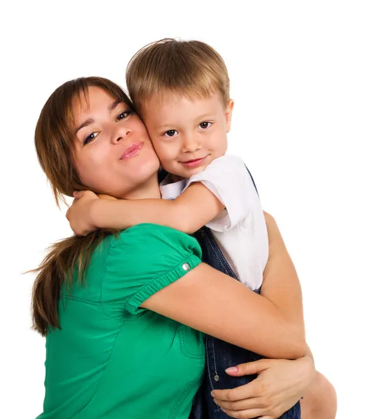 Mamma och son tillsammans — Stockfoto