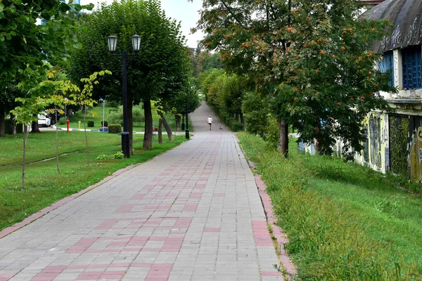 Redaktionell Bild Tambov Stad Ryssland 2021 Bilden Visar Vägen Till — Stockfoto