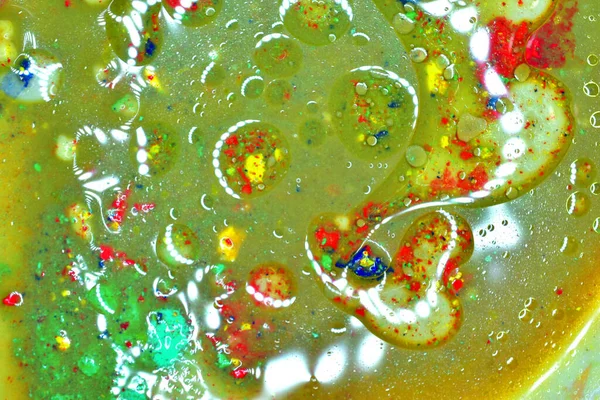 Afbeelding Toont Een Textuur Patroon Gemaakt Met Zeepbellen Een Licht — Stockfoto