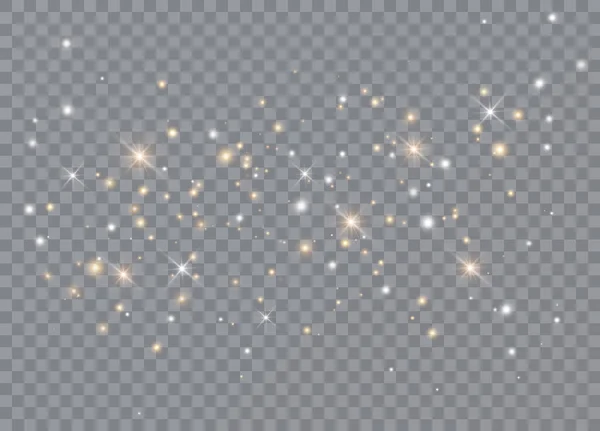 Αστέρια Εφέ Λάμψης Φωτός Διάνυσμα Λάμπει Διαφανές Φόντο Χριστουγεννιάτικο Αφηρημένο — Διανυσματικό Αρχείο