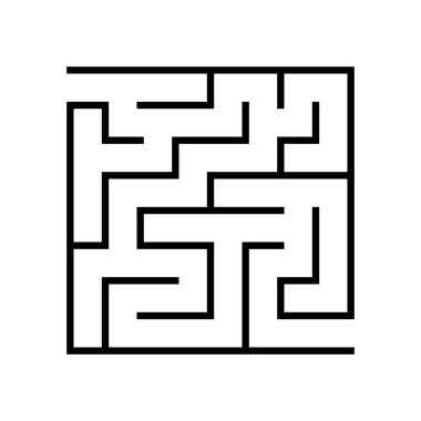 Çocuklar için eğitim mantığı labirenti. Doğru yolu bul. Labirent ya da bulmaca tasarımı. Vektör illüstrasyonu.