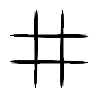 Tic Tac Toe varyasyon masası. Mini oyun. Vektör illüstrasyonu.