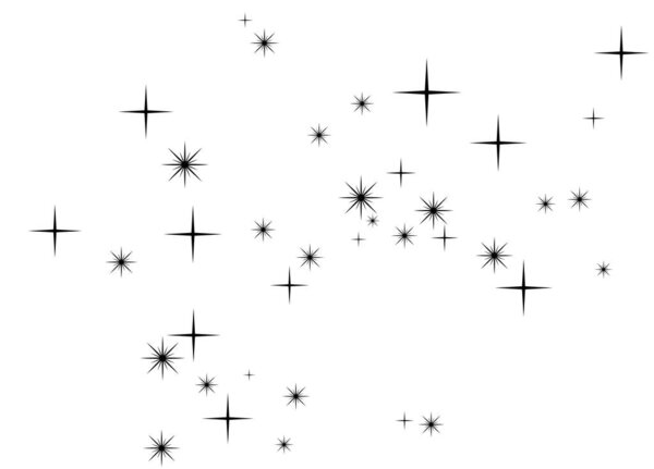 Фейерверк звезда случайный источник потока. Падающая звезда. Звезды на белом фоне
.