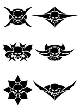 Kafatası tribal tattoo