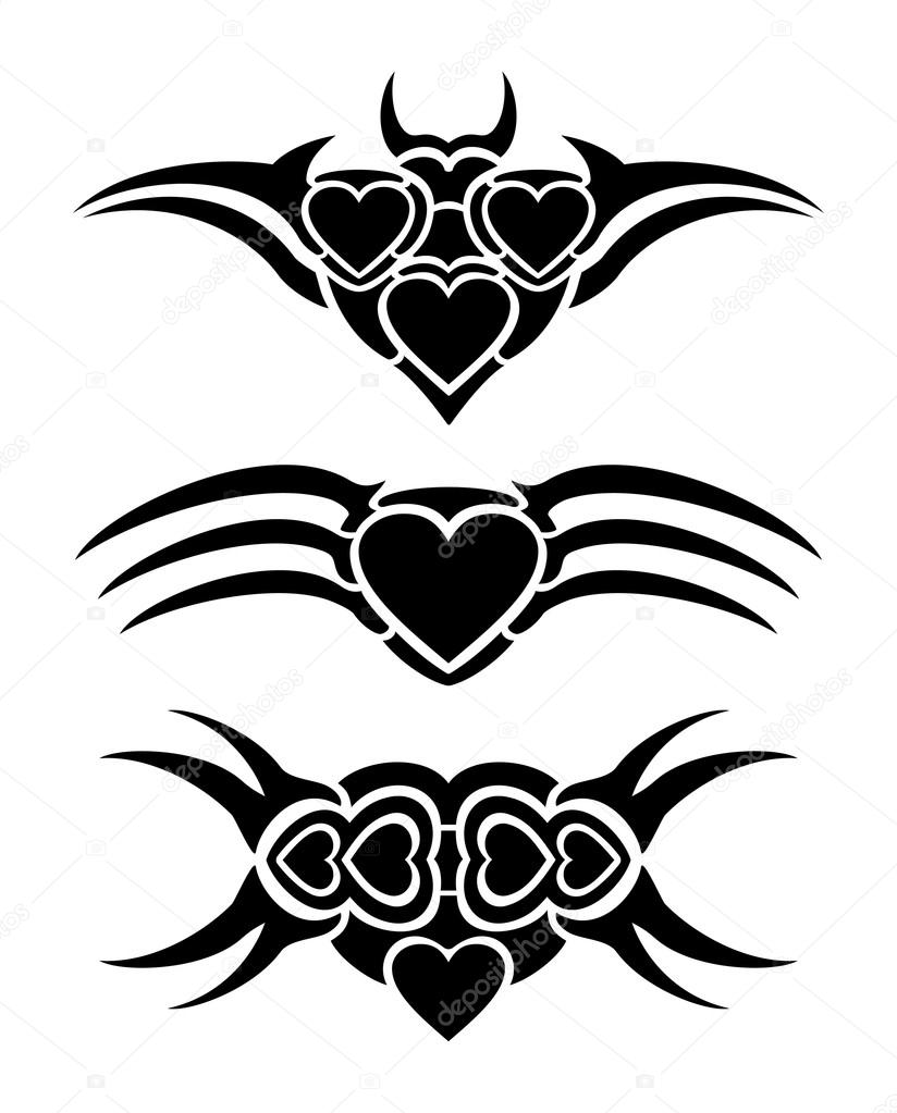 Tribal Heart With Wings