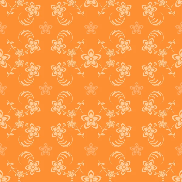 Flores fondo sin costuras — Vector de stock