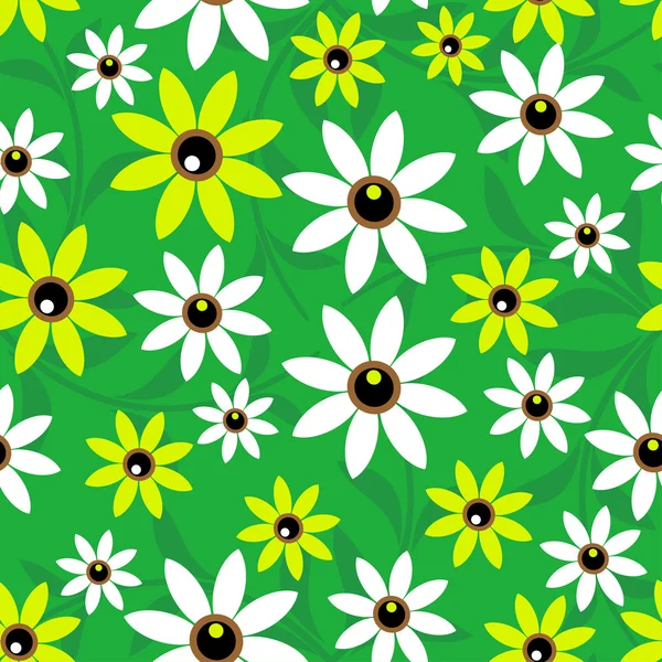 Blumen nahtloser Hintergrund — Stockvektor