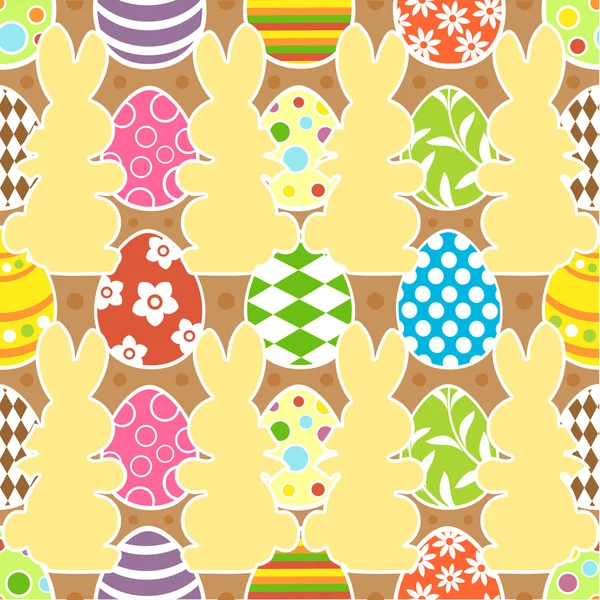 Pâques fond sans couture — Image vectorielle