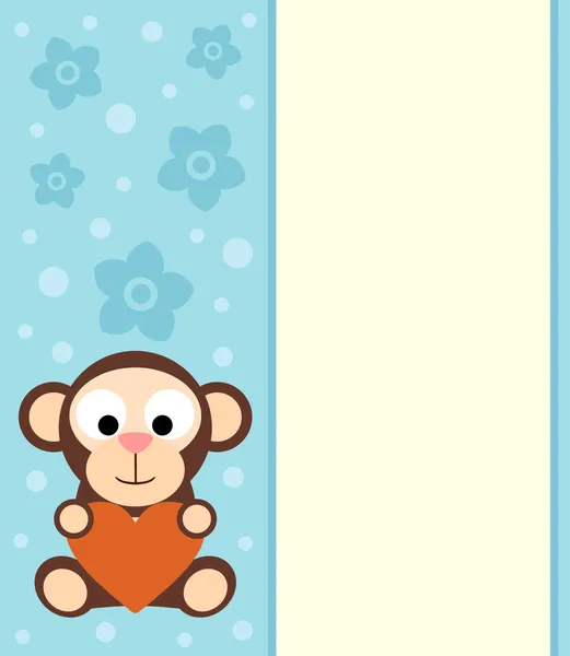 Φόντο με μαϊμού κινουμένων σχεδίων — Διανυσματικό Αρχείο
