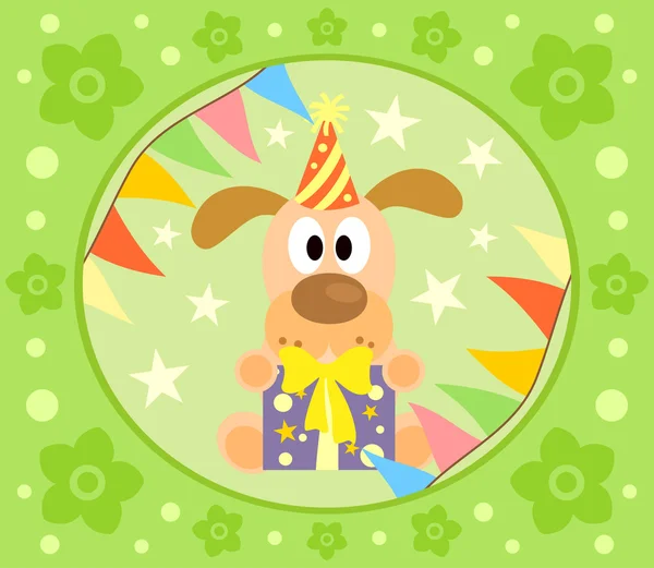 Cartoon background with dog