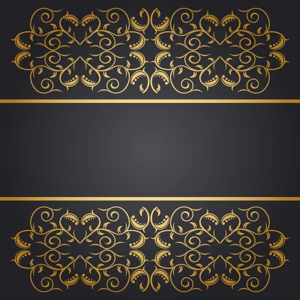 Baroque background flowers — Stock Vector