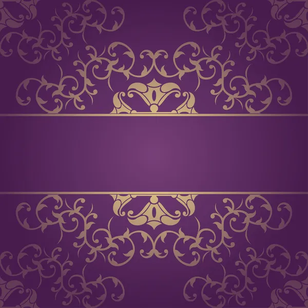 紫色矢量巴洛克式鲜花背景 免版税图库矢量图片