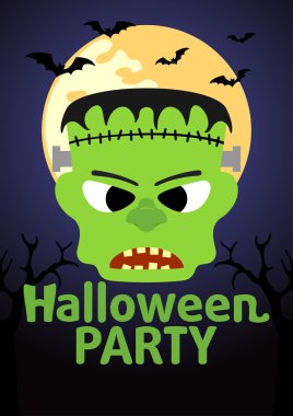 Cadılar Bayramı Partisi banner frankenstein ile