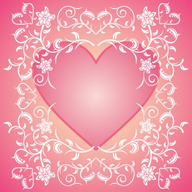 Sevgililer günü pembe çiçekli