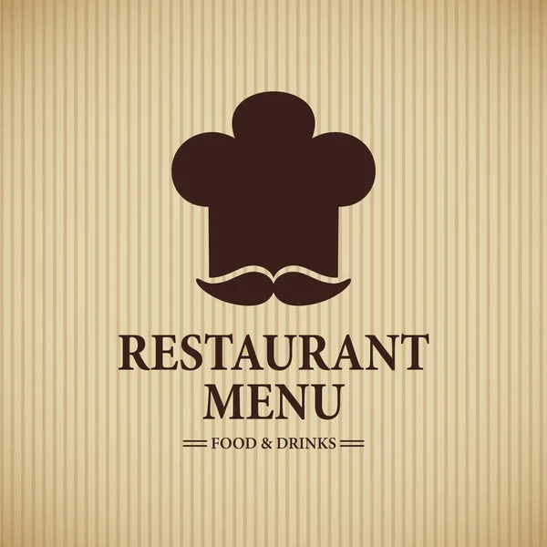Menu Restaurant Nourriture Boissons Dans Style Rétro Illustration Vectorielle — Image vectorielle