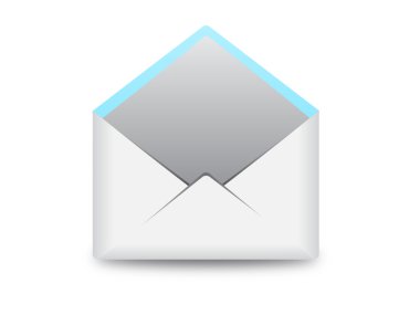 boş açık zarf vektör