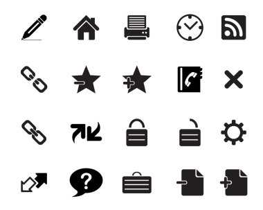 Web simgeler vektör