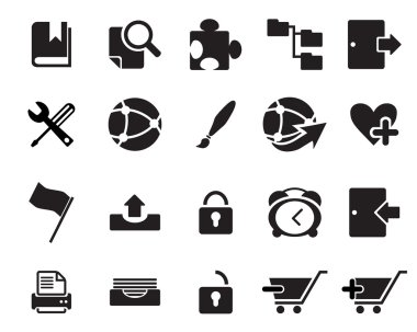 Web simgeler vektör