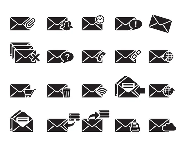 Email Icons Vector — Stock Vector