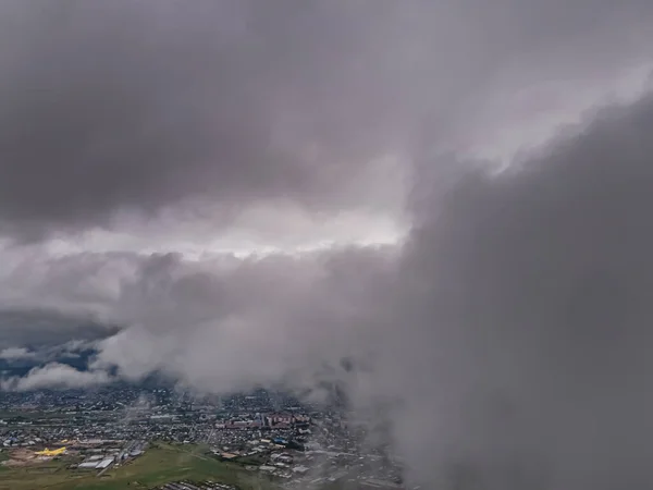 Flying Thick Clouds Rain Clouds Sky Cumulus Clouds Meteorology Climate — Stockfoto