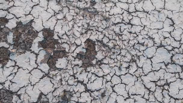 Geology Dried Riverbeds Lakes Drought Global Warming Climate Change Cracked — Video